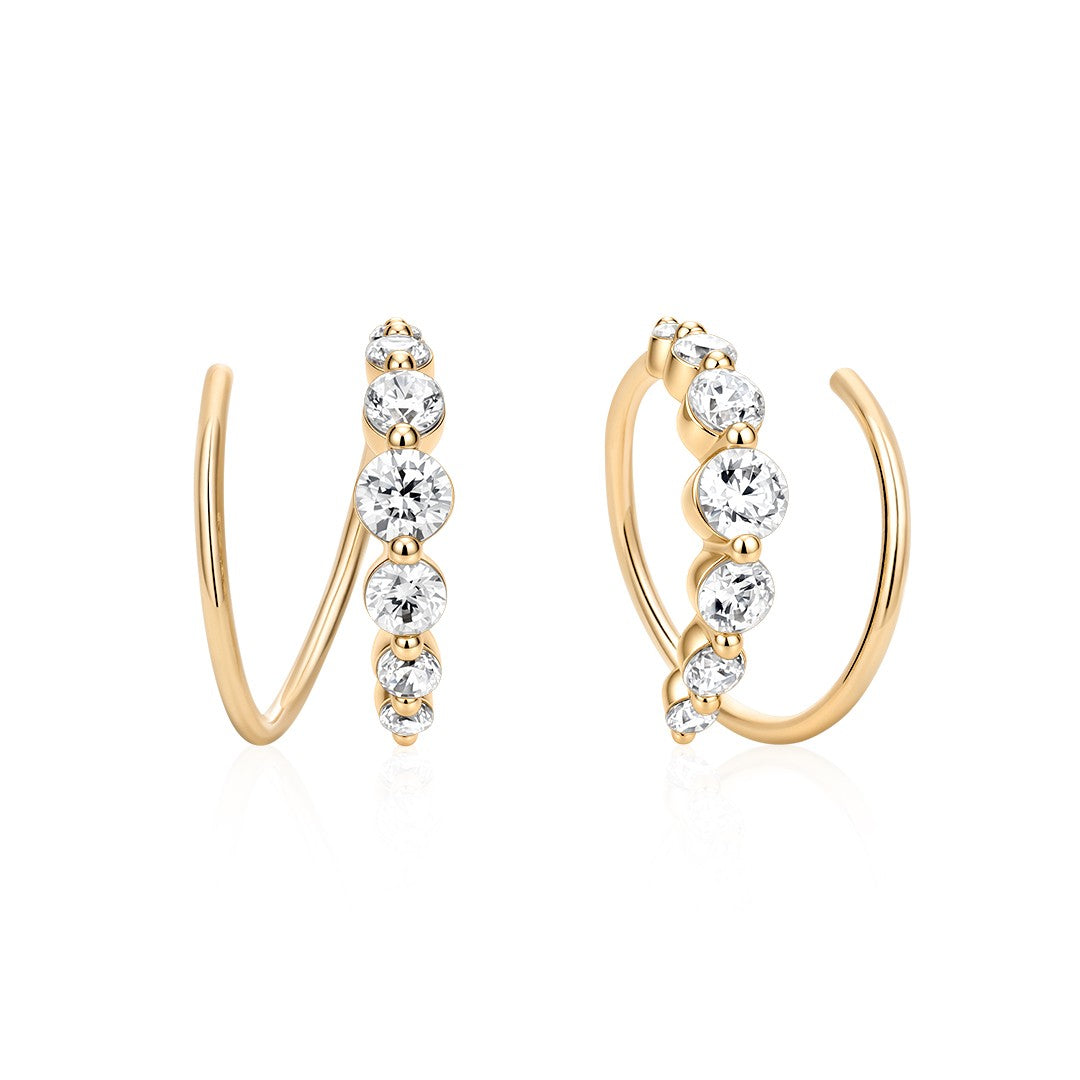 Nerine Compass — hoop earrings