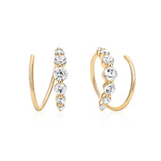 Nerine Compass — hoop earrings