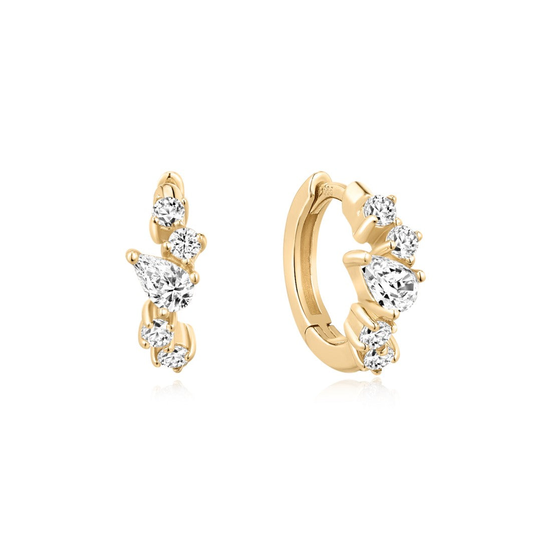Vesper Dawn — huggie earrings
