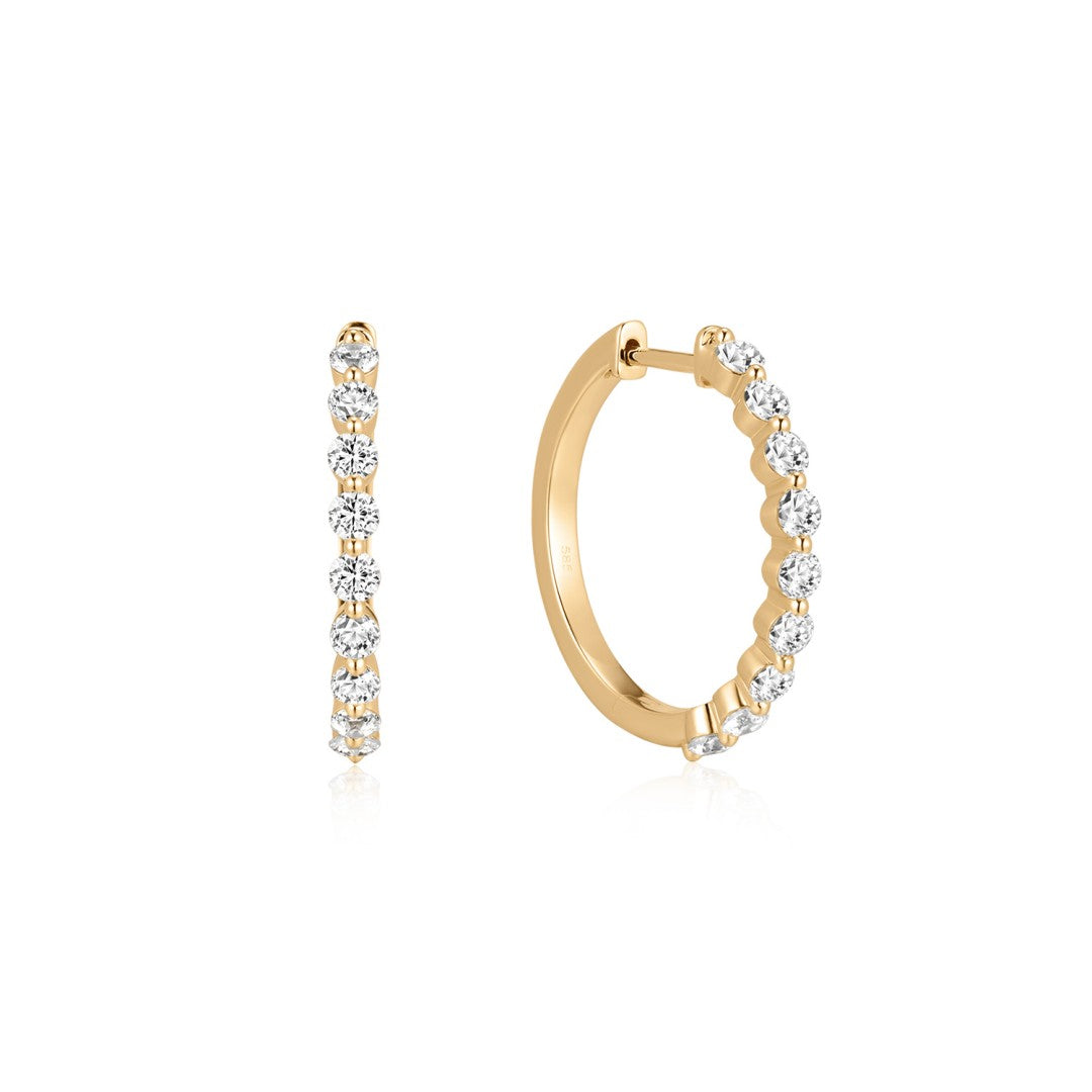 Alba Flame — huggie earrings