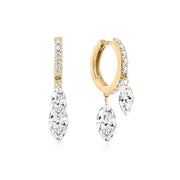 Nella Woven — huggie earrings