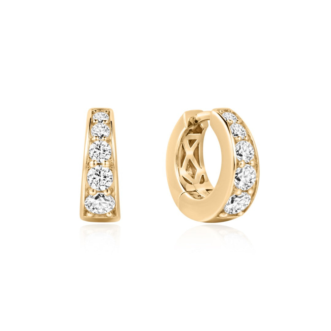 Lucent Still — huggie earrings