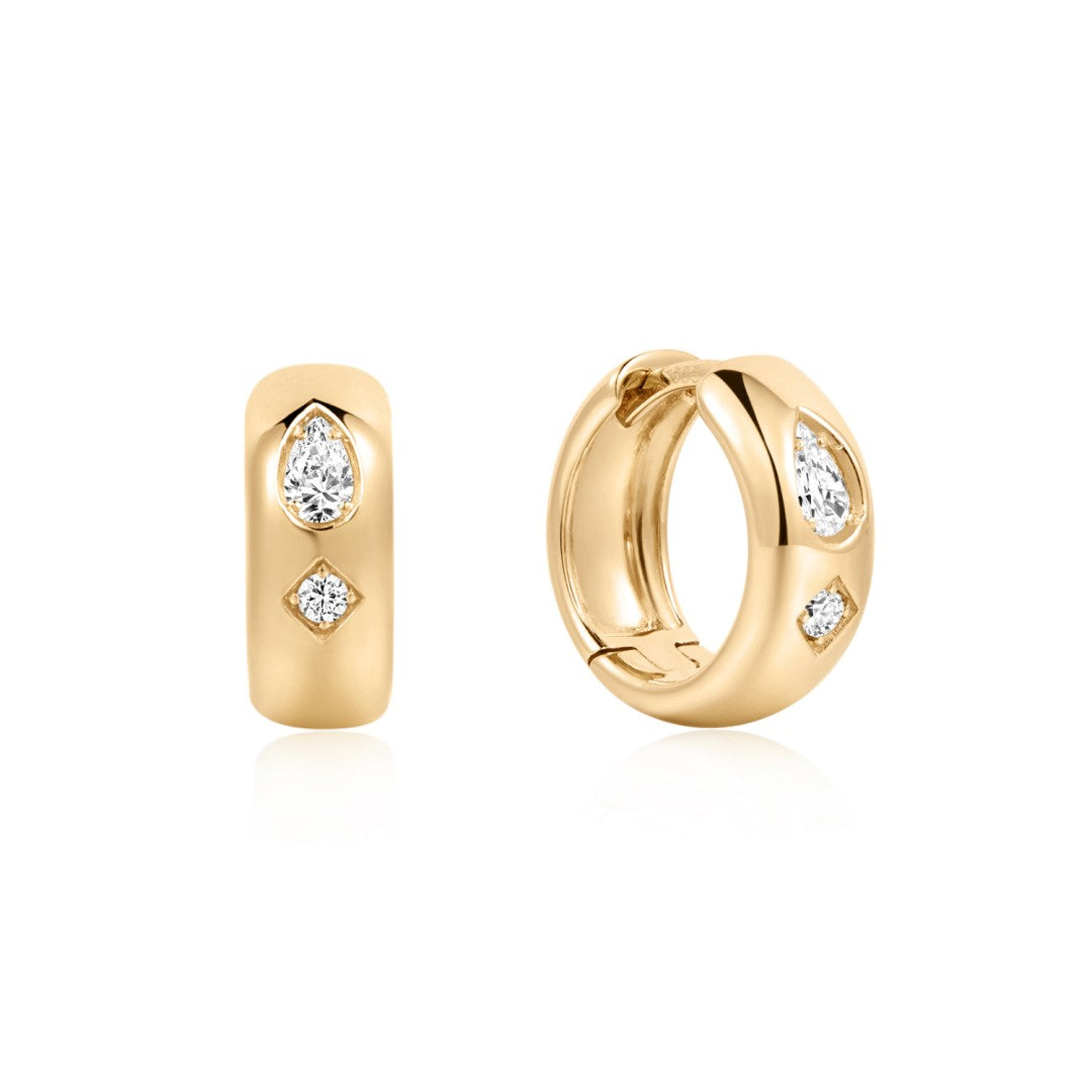 Orla Orbit — huggie earrings