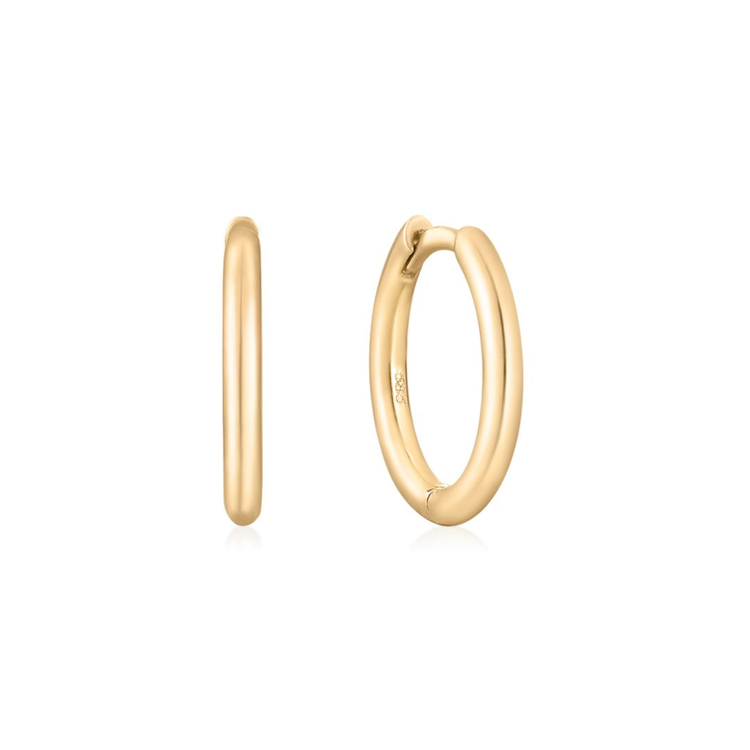 Elara Compass — huggie earrings