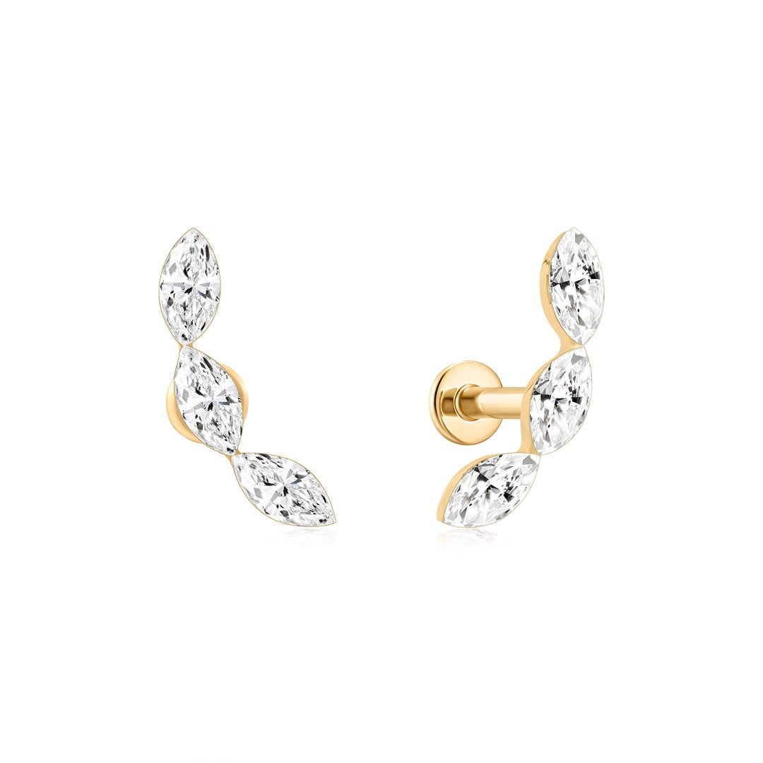 Serein Flame — stud earrings