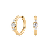 Isla Crescent — huggie earrings