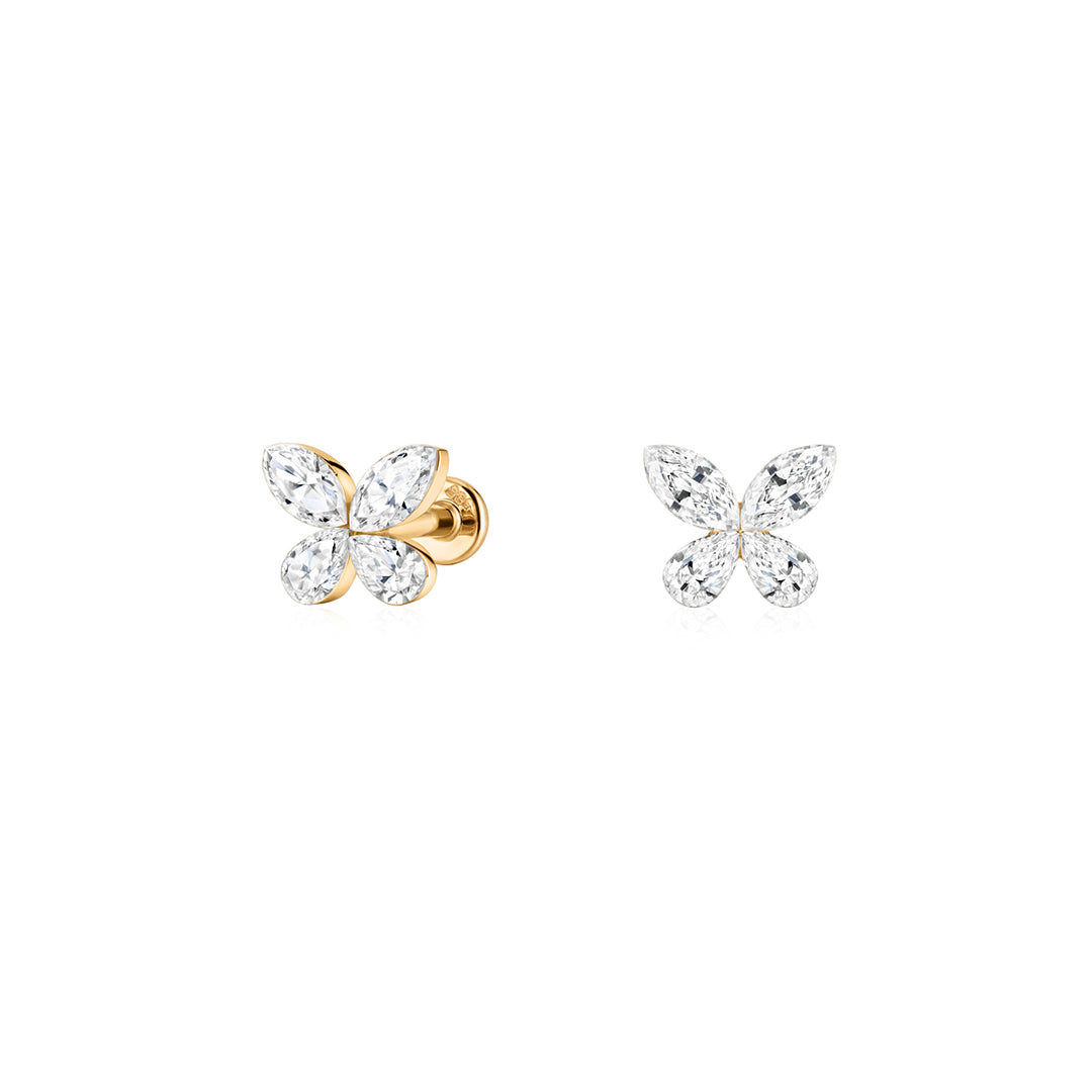 Vesper Halo — stud earrings