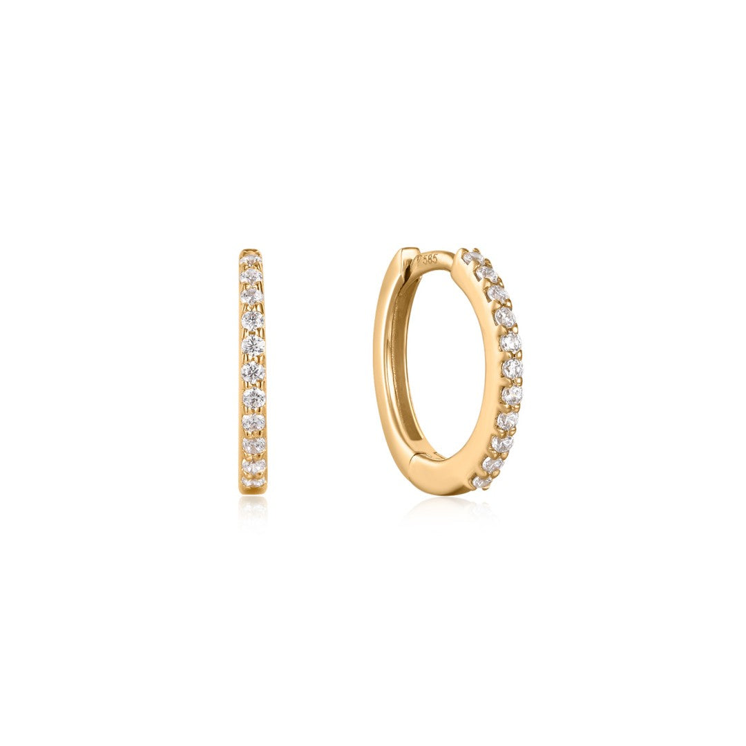 Eira Glimmer — huggie earrings