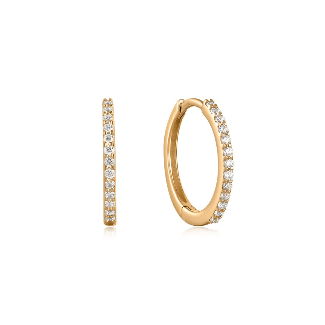 Selene Ember — huggie earrings