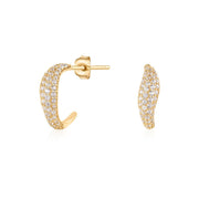 Thea Flame — huggie earrings