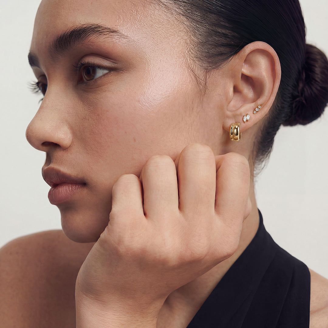 Amaris Trace — stud earrings, view 3