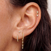 Roselle Tender — hoop earrings, view 2