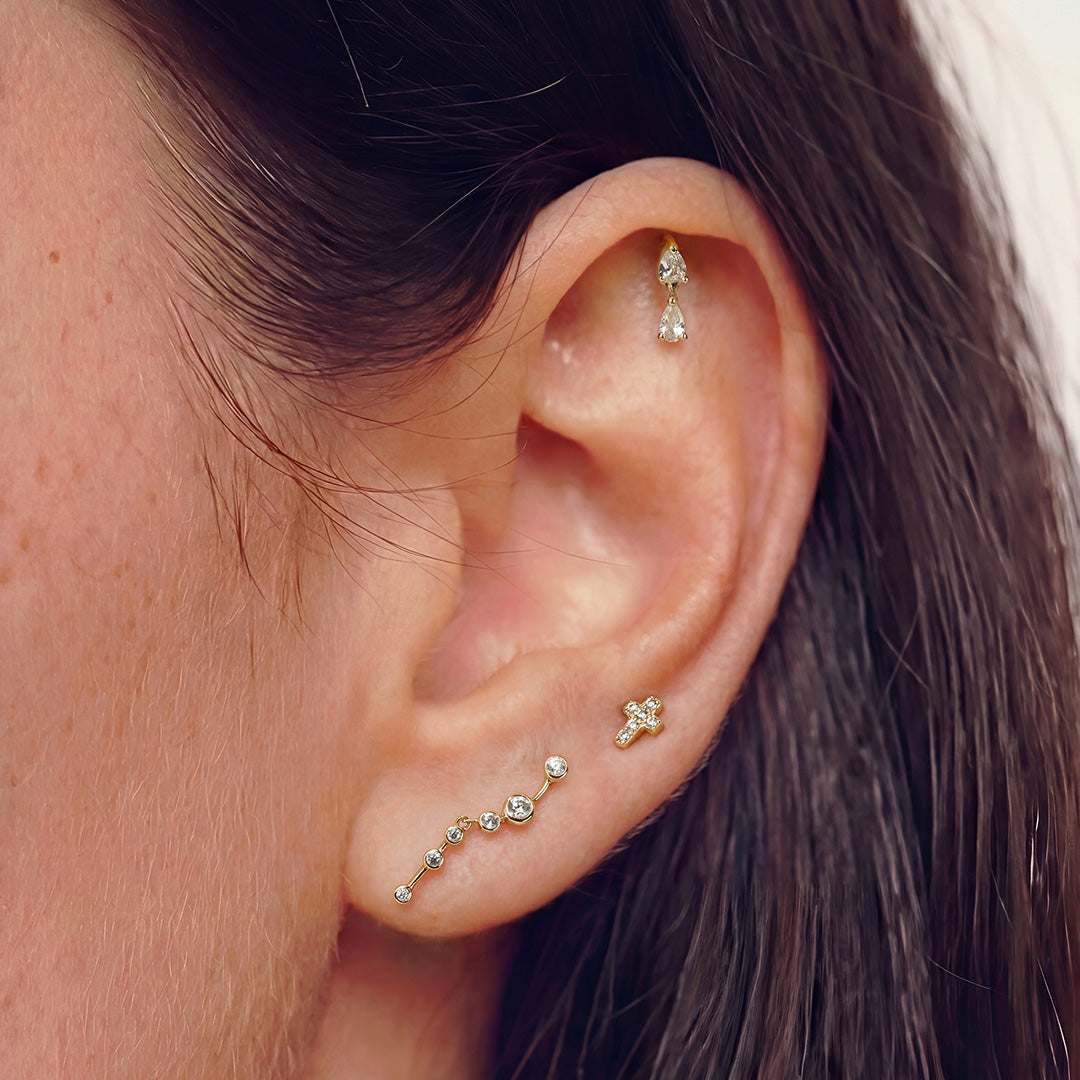 Lumen Radiance — stud earrings, view 4