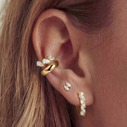 Sola Hush — huggie earrings, view 4
