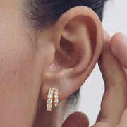 Aureline Thread — huggie earrings, view 2