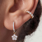 Aurelia Radiance — huggie earrings, view 4