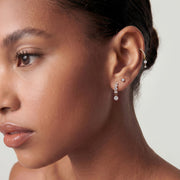 Nour Verse — huggie earrings, view 3