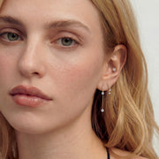 Mirelle Line — huggie earrings, view 3