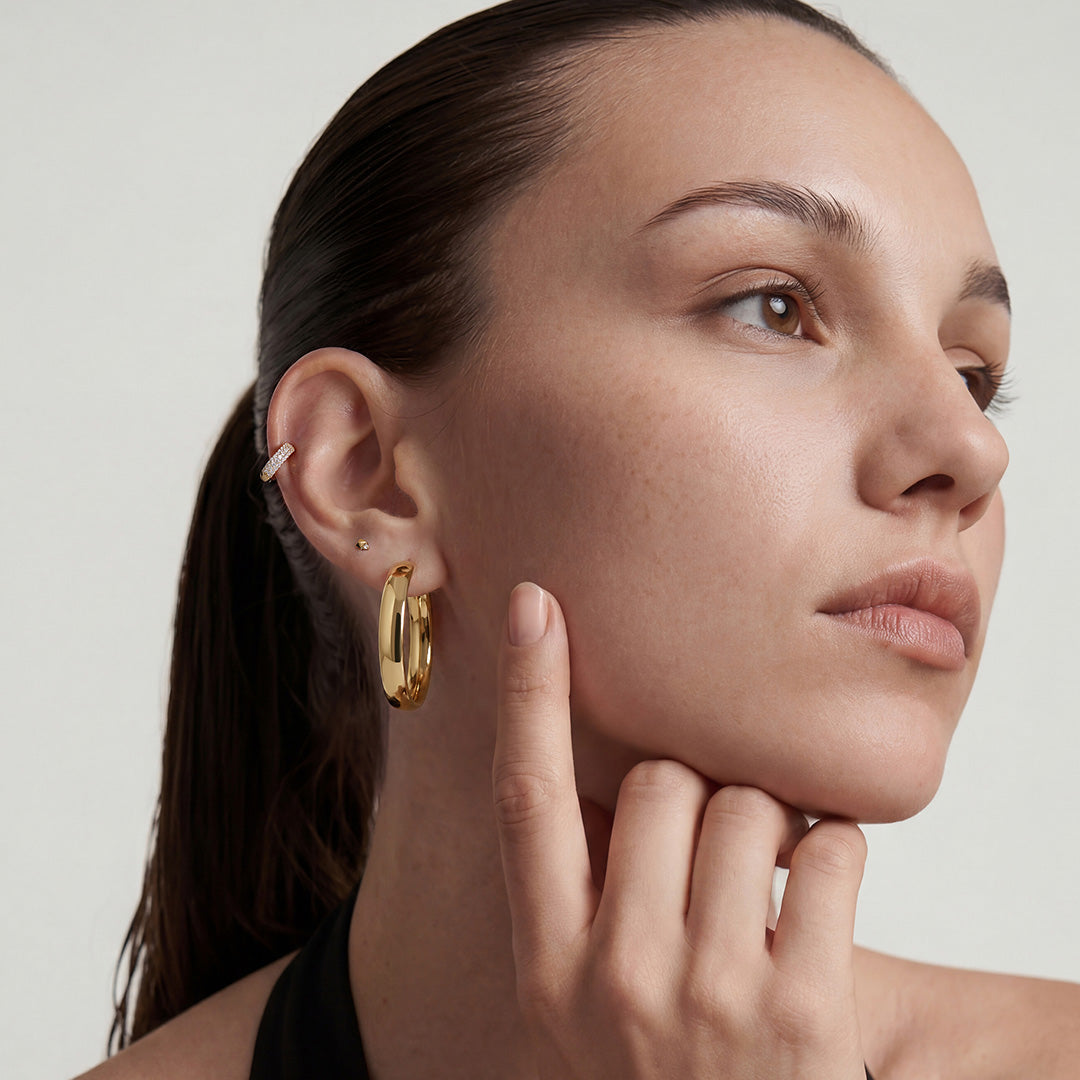 Nerine Line — stud earrings, view 3