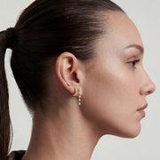 Orla Orbit — huggie earrings, view 3