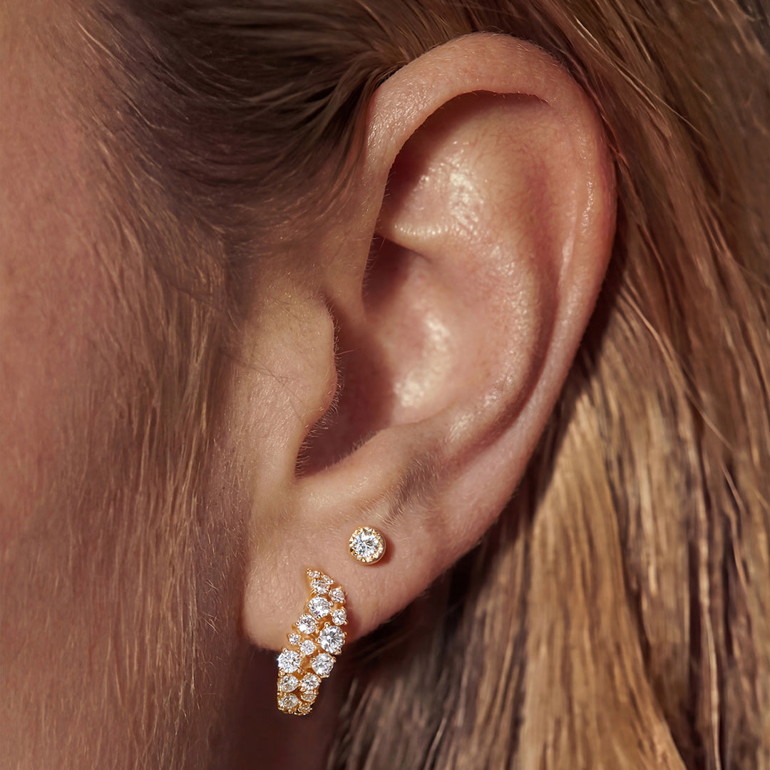 Solenne Promise — stud earrings, view 2