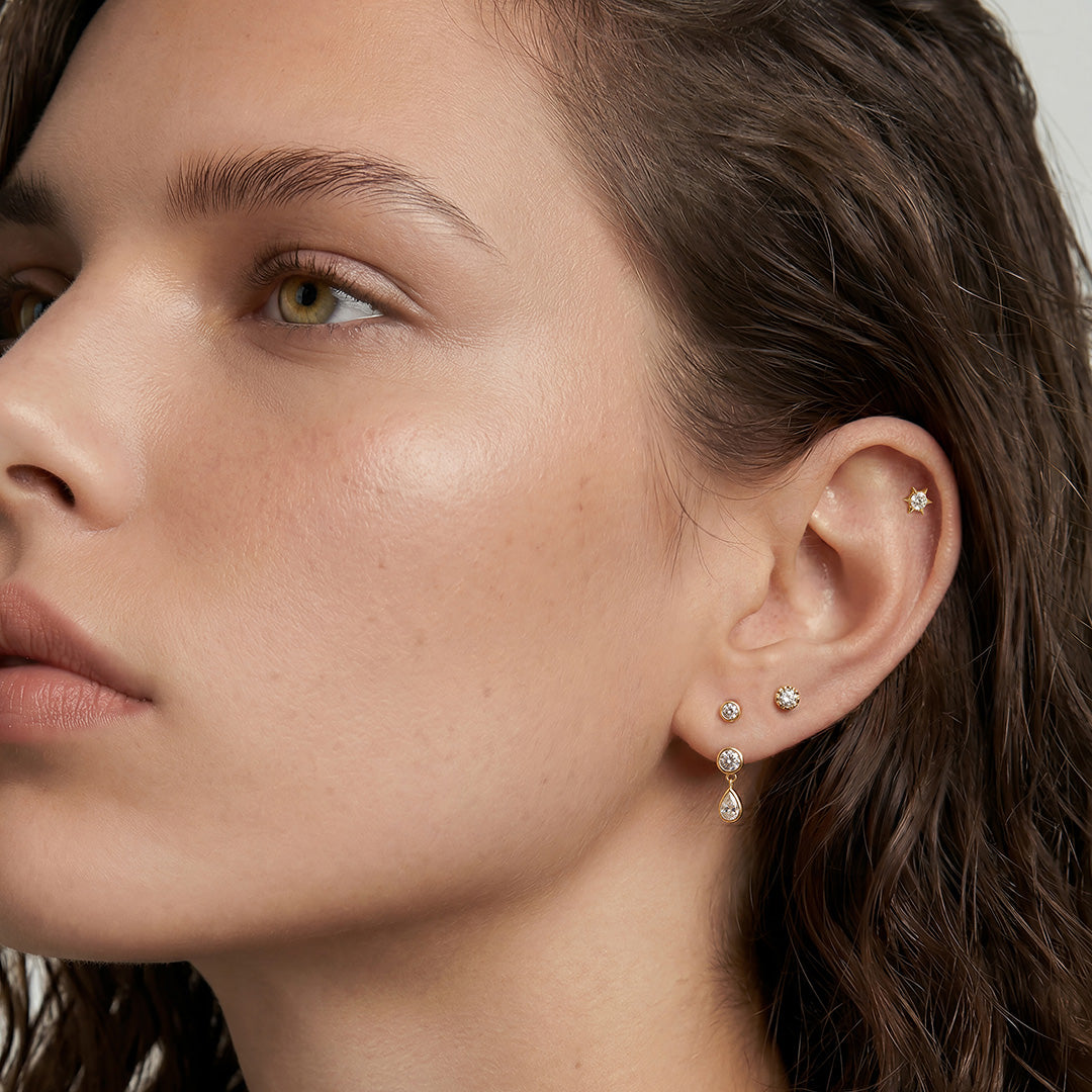 Solenne Promise — stud earrings, view 4