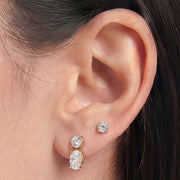 Carys Woven — stud earrings, view 2