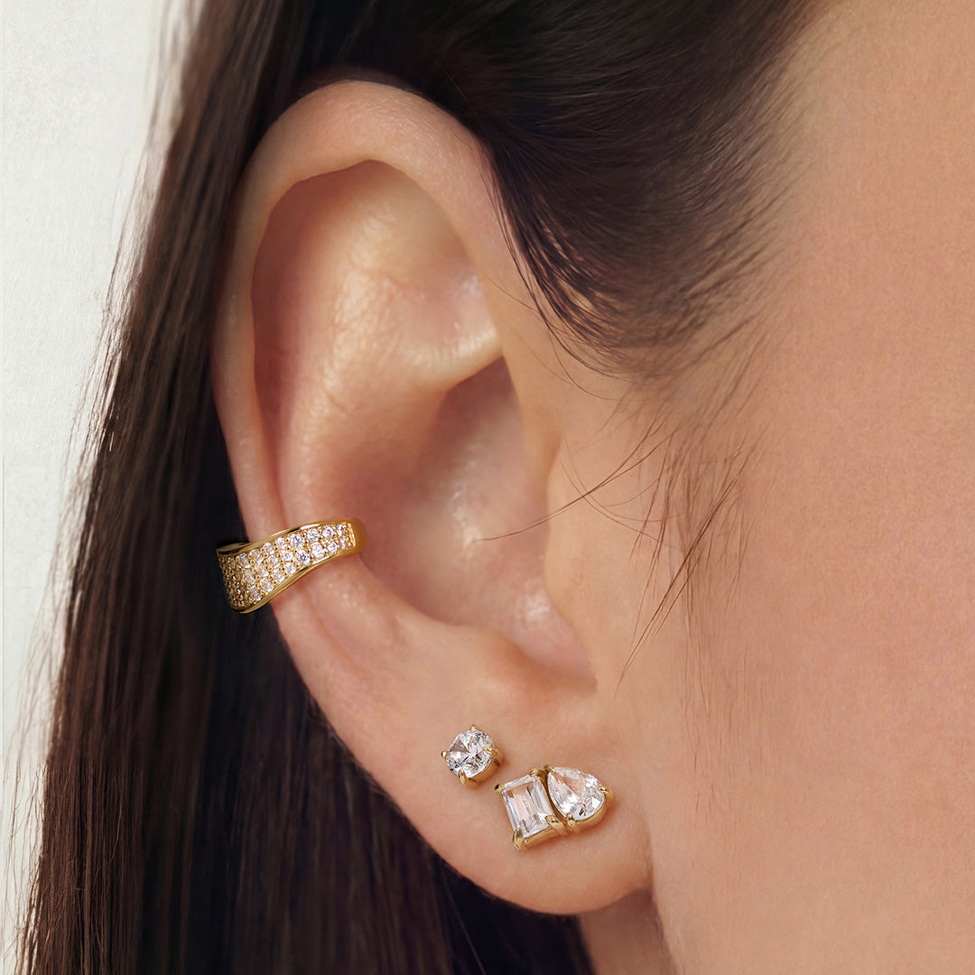 Evara Arc — stud earrings, view 2