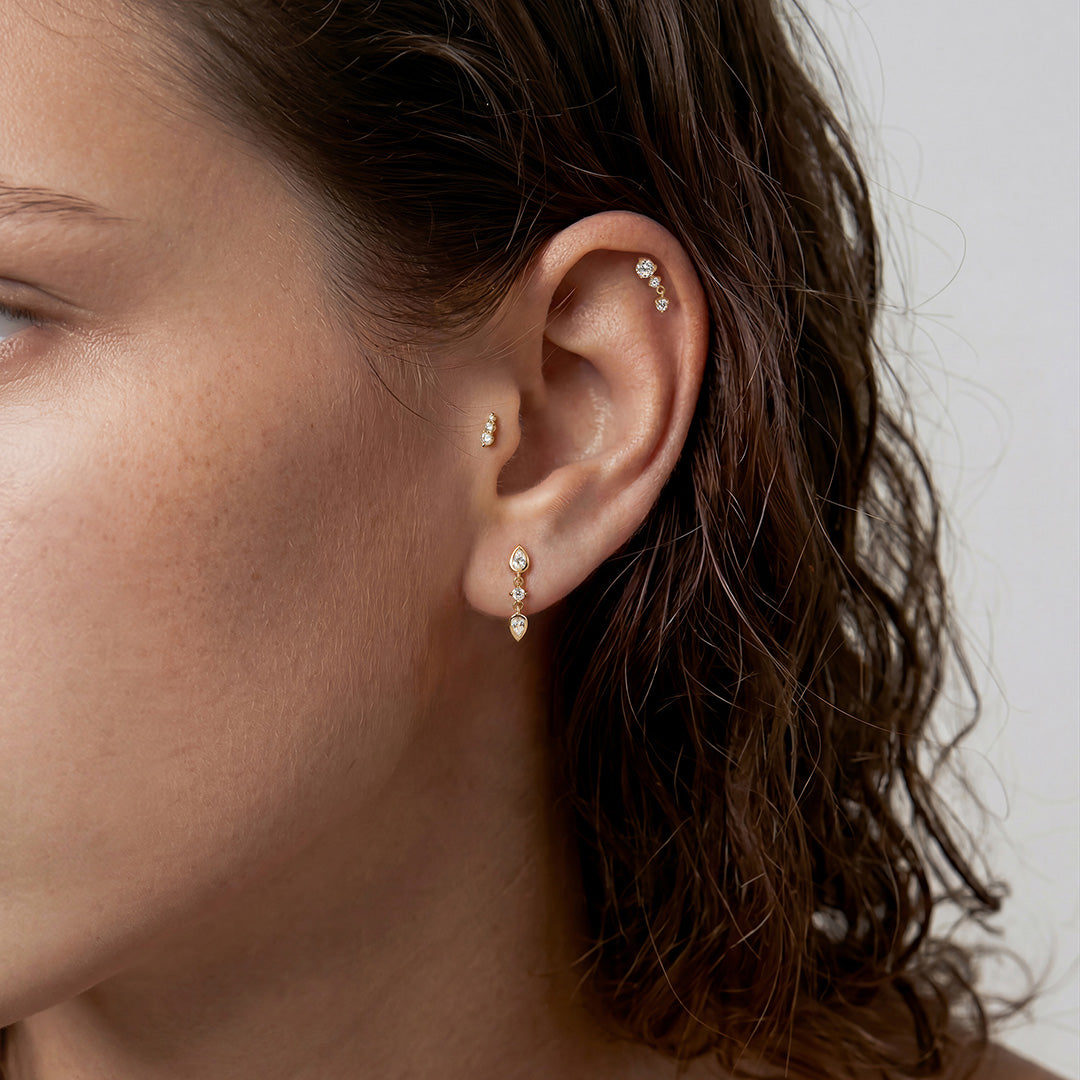 Anwen Flame — stud earrings, view 5