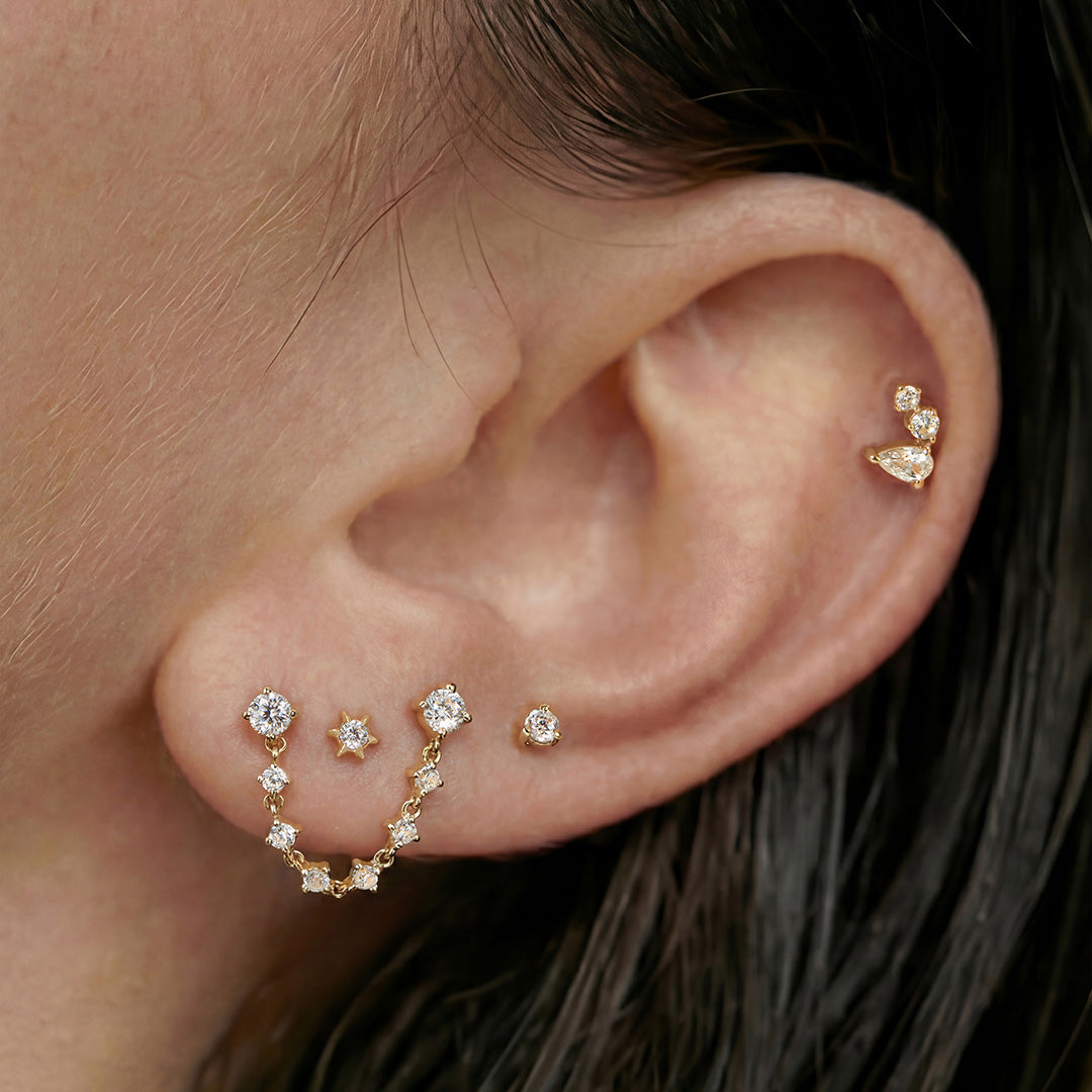 Amaris Light — stud earrings, view 4
