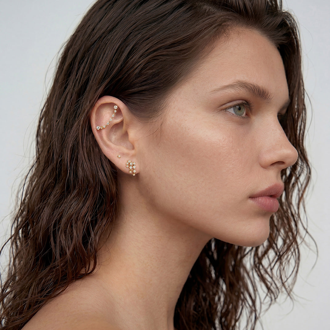 Oriel Hush — stud earrings, view 3