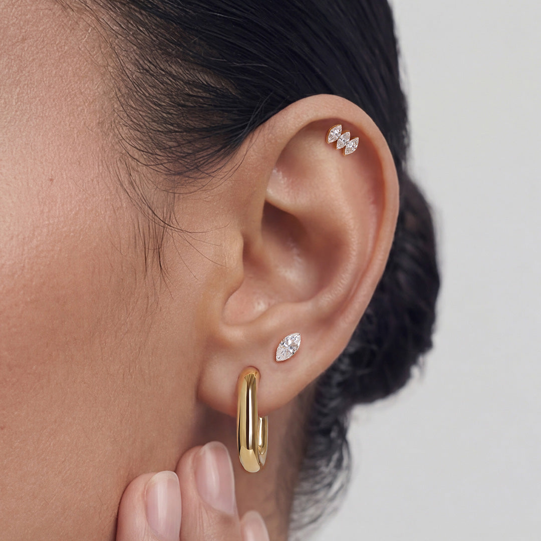 Caelia Verse — stud earrings, view 2