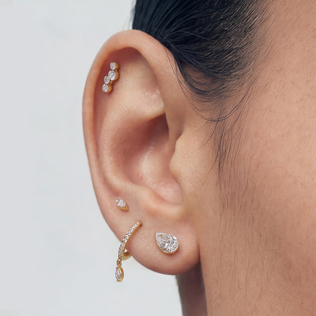 Lucent Line — stud earrings, view 4