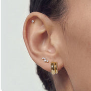 Isla Halo — stud earrings, view 2