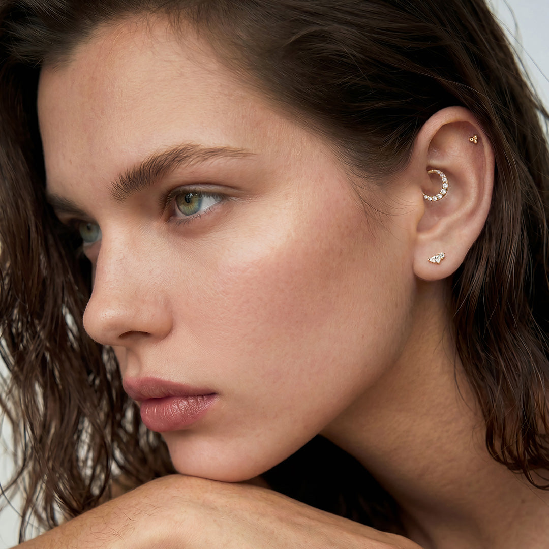 Esme Fold — stud earrings, view 3
