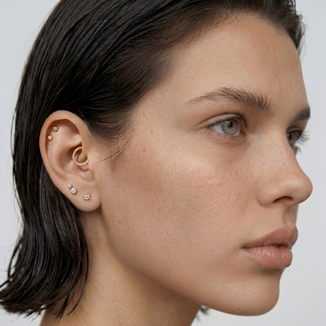 Aveline Woven — stud earrings, view 5