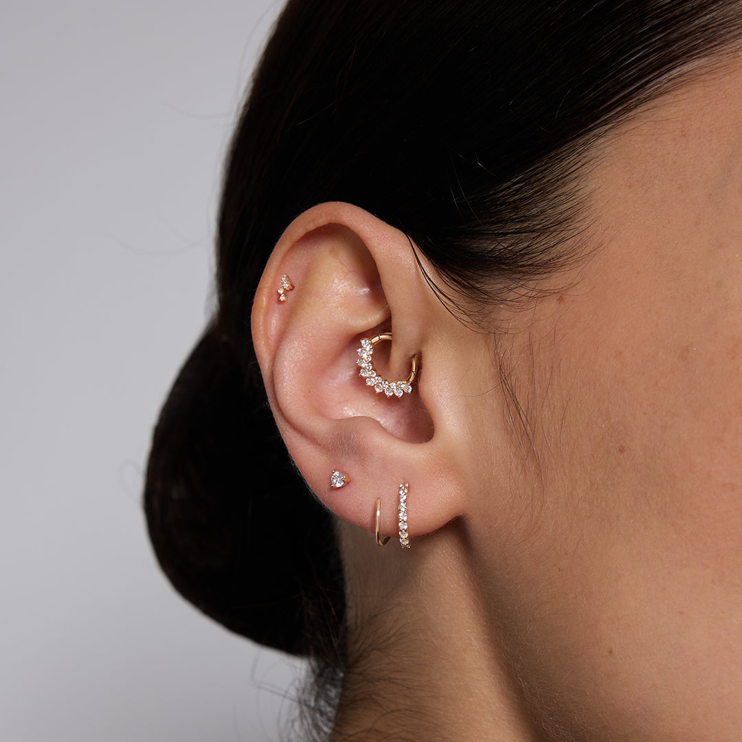 Anara Contour — stud earrings, view 5