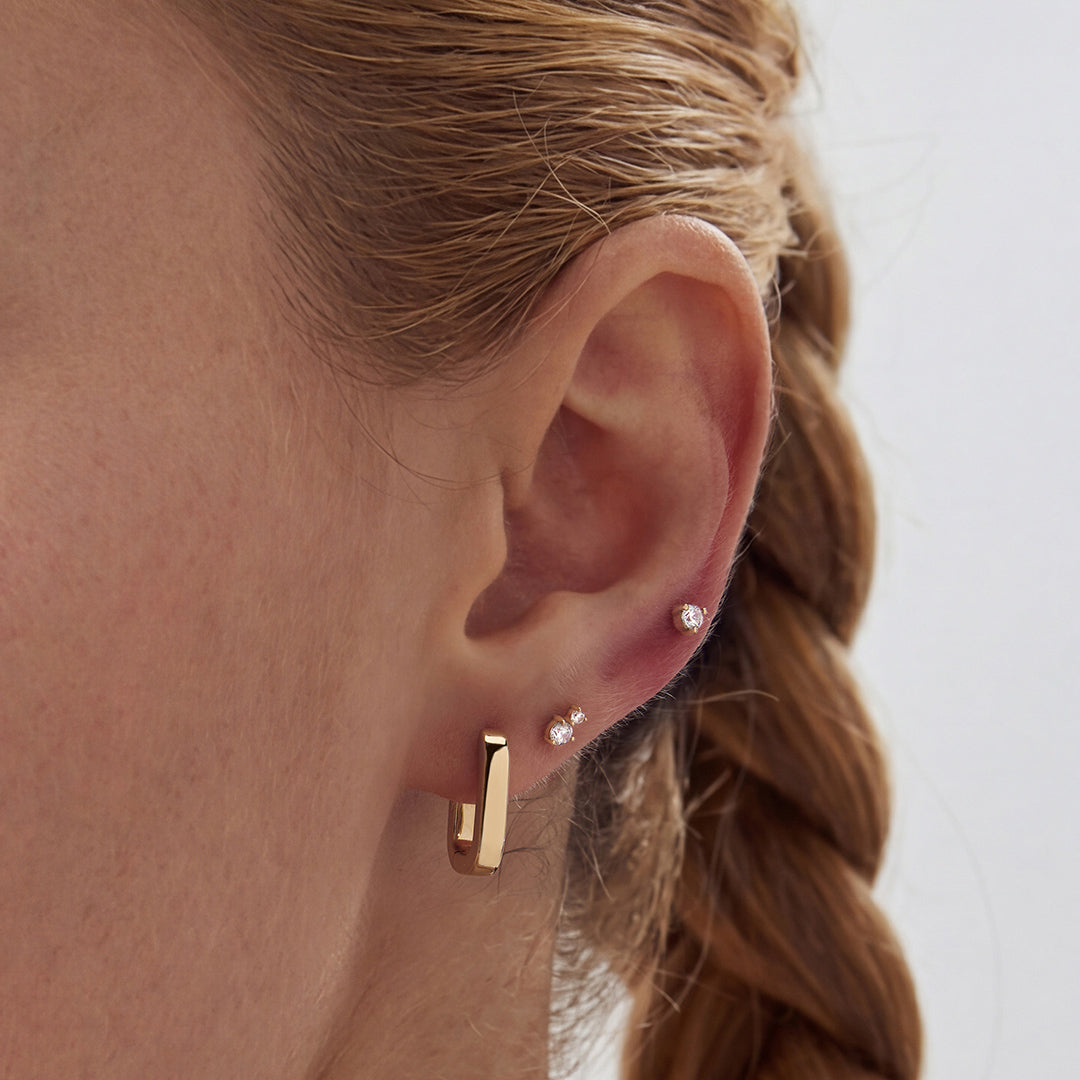Anara Contour — stud earrings, view 8
