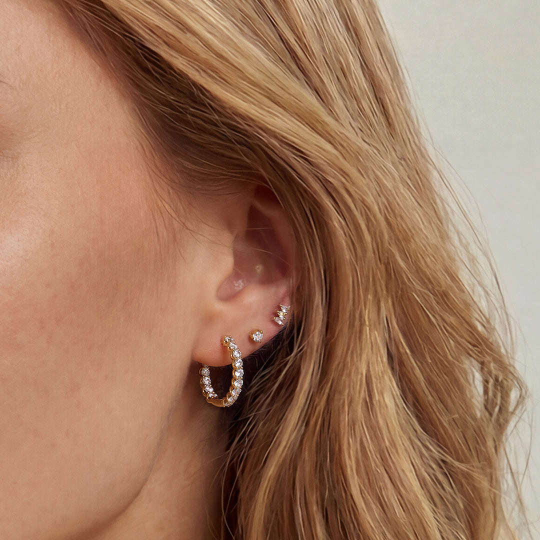 Anara Contour — stud earrings, view 10