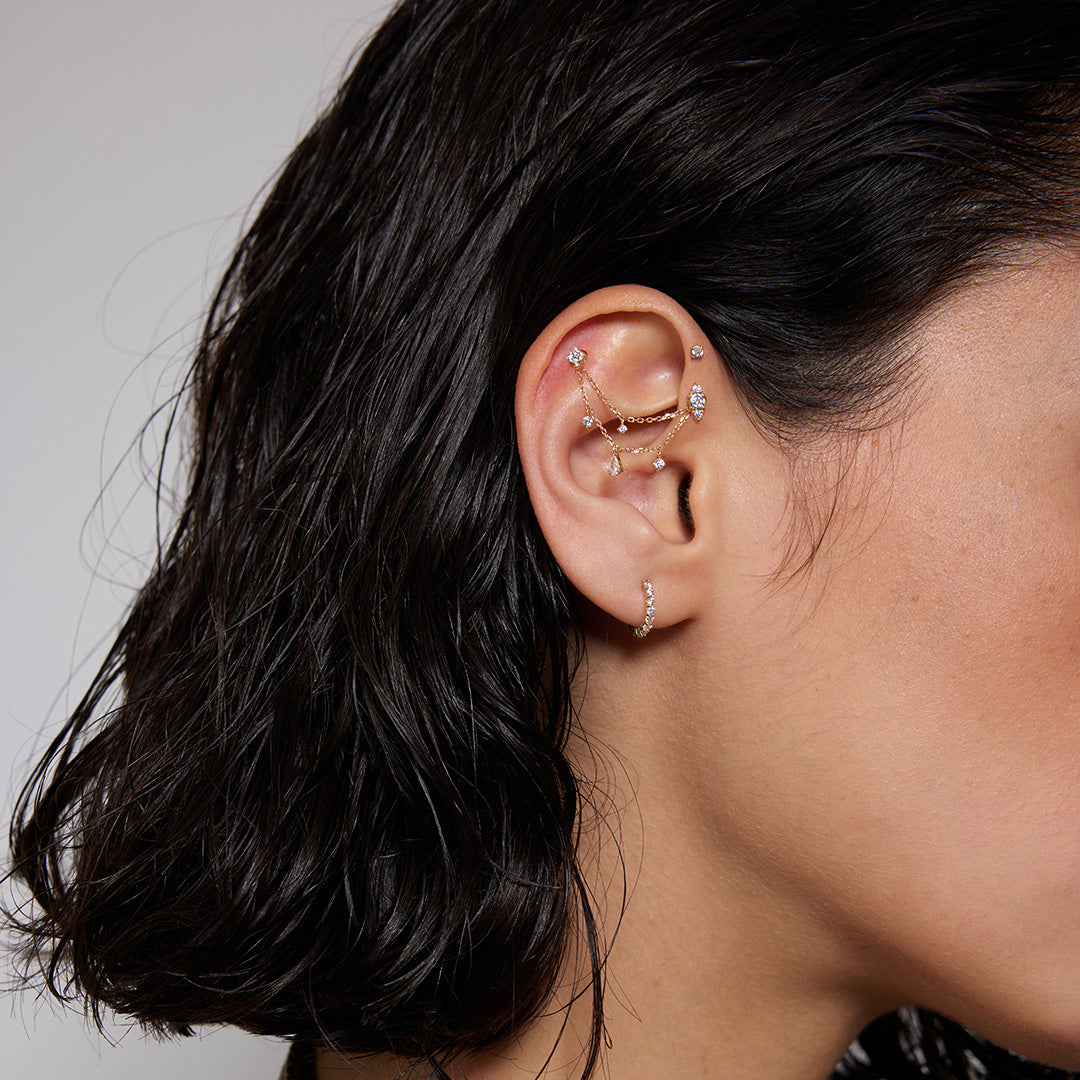 Anara Contour — stud earrings, view 14