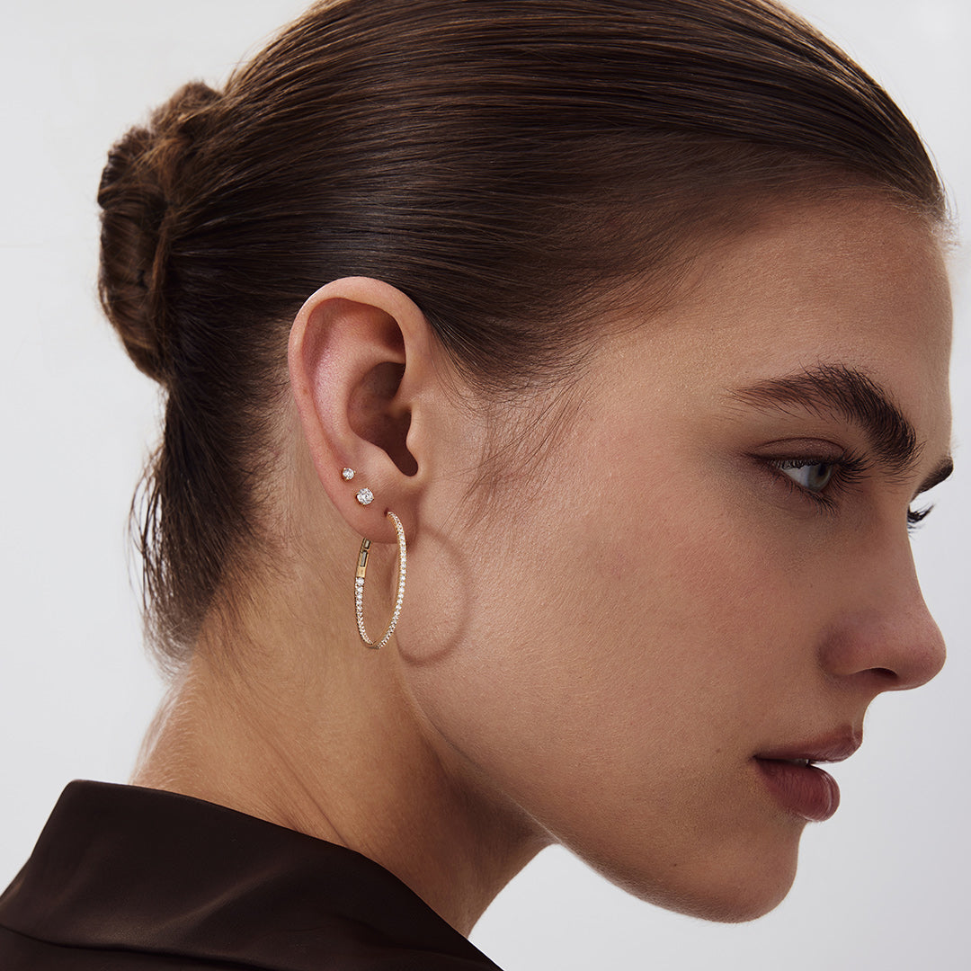 Anara Contour — stud earrings, view 16