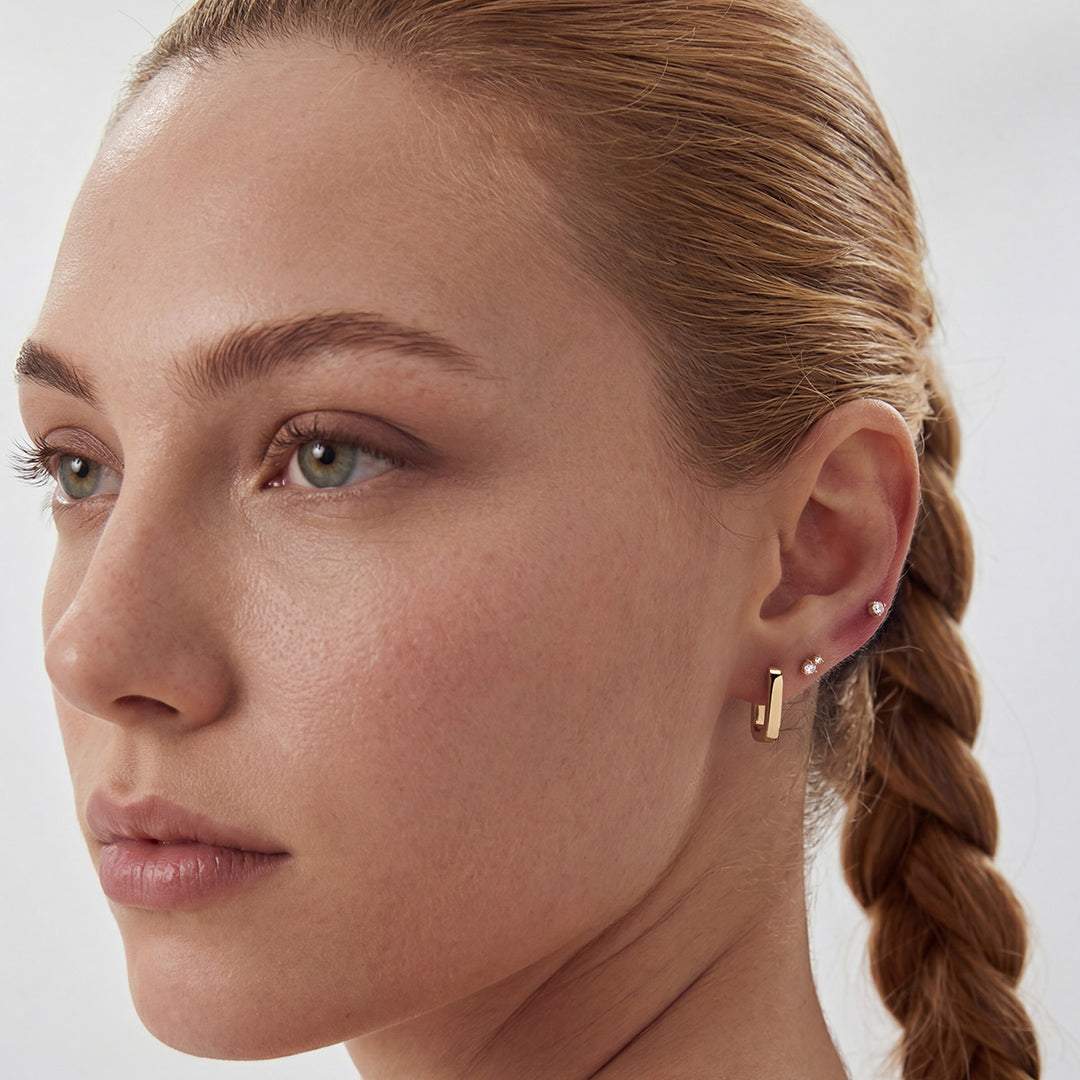 Anara Contour — stud earrings, view 18