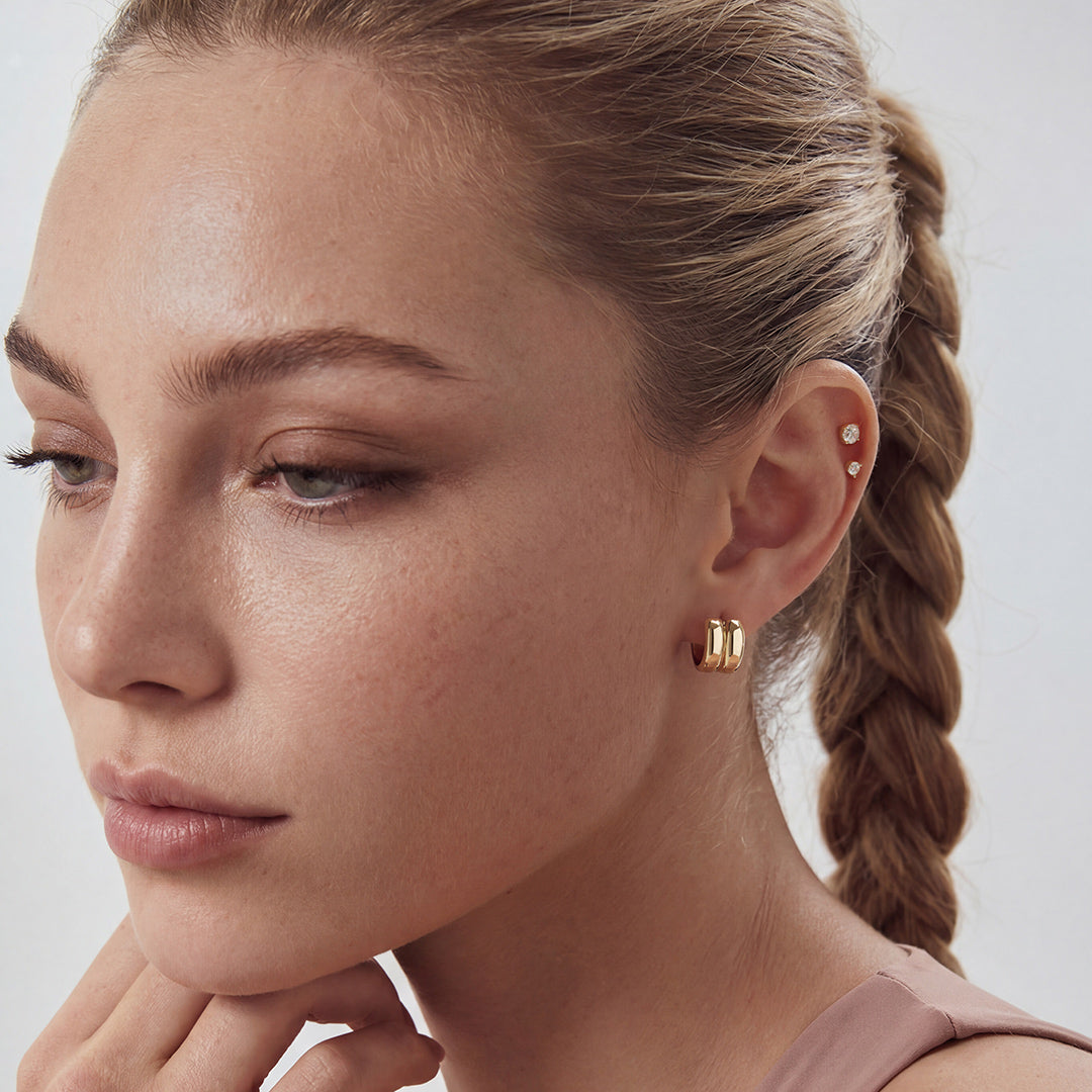 Anara Contour — stud earrings, view 19