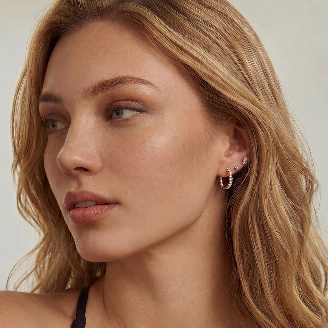 Anara Contour — stud earrings, view 20