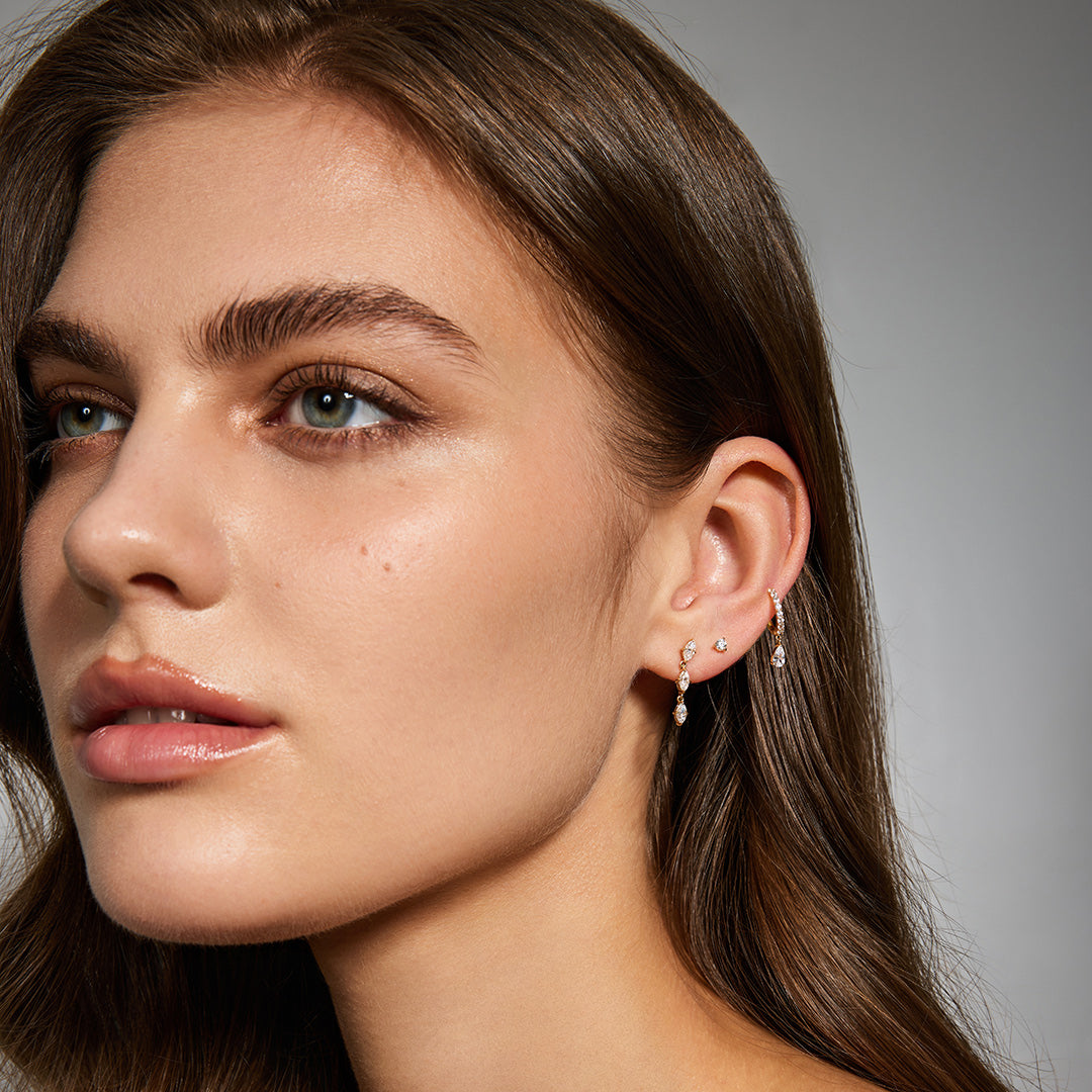 Anara Contour — stud earrings, view 22