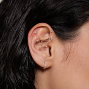Selene Line — stud earrings, view 4