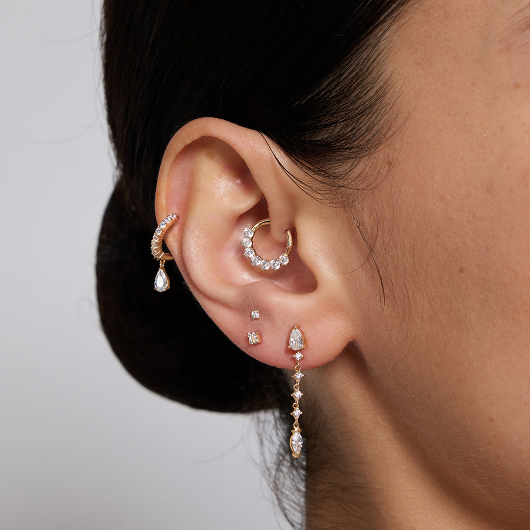 Selene Line — stud earrings, view 8
