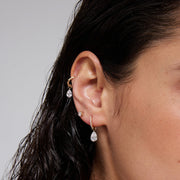 Eira Glimmer — huggie earrings, view 4