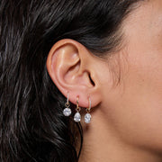 Eira Glimmer — huggie earrings, view 5