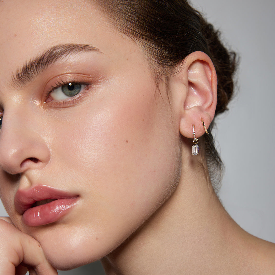 Eira Glimmer — huggie earrings, view 11